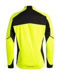 VAUDE Cycling windproof jacket - KURO SOFTSHELL - yellow/black