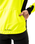VAUDE Cycling windproof jacket - KURO SOFTSHELL - yellow/black