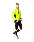 VAUDE Cycling windproof jacket - KURO SOFTSHELL - yellow/black