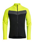 VAUDE Cycling winter long sleeve jersey - POSTA LS - yellow/black