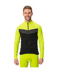VAUDE Cycling winter long sleeve jersey - POSTA LS - yellow/black