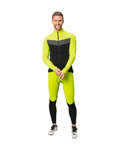 VAUDE Cycling winter long sleeve jersey - POSTA LS - yellow/black