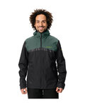 VAUDE waterproof jacket - ALL YEAR MOAB 3in1 - black/green