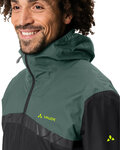 VAUDE waterproof jacket - ALL YEAR MOAB 3in1 - black/green