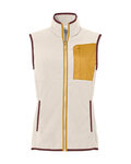 VAUDE Cycling gilet - ROSEMOOR FLEECE - ivory/yellow