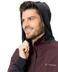 VAUDE hoodie - ALL YEAR MOAB - bordeaux/black