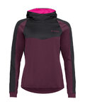 VAUDE Cycling winter long sleeve jersey - QUIMSA LS - bordeaux/pink/black