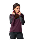 VAUDE Cycling winter long sleeve jersey - QUIMSA LS - bordeaux/pink/black