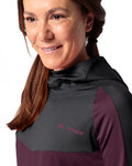 VAUDE Cycling winter long sleeve jersey - QUIMSA LS - bordeaux/pink/black
