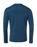 VAUDE Cycling long sleeve t-shirt - MONVISO MERINO - blue