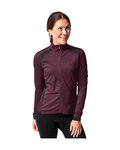 VAUDE Cycling winter long sleeve jersey - POSTA LS - bordeaux/black