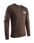 LEATT Cycling long sleeve t-shirt - CORE - brown