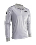 LEATT Cycling long sleeve t-shirt - POLO TEAM LONG - white