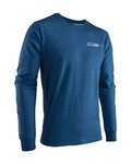 LEATT Cycling long sleeve t-shirt - CORE LONG - blue