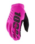 100% SPEEDLAB Cycling long-finger gloves - BRISKER - pink