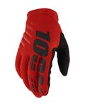 100% SPEEDLAB Cycling long-finger gloves - BRISKER - red