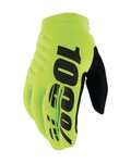 100% SPEEDLAB Cycling long-finger gloves - BRISKER - yellow/black