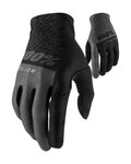 100% SPEEDLAB Cycling long-finger gloves - CELIUM - black/grey