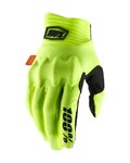 100% SPEEDLAB Cycling long-finger gloves - COGNITO - yellow/black