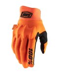 100% SPEEDLAB Cycling long-finger gloves - COGNITO - orange/black