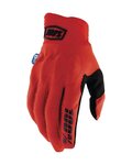 100% SPEEDLAB Cycling long-finger gloves - COGNITO SMART SHOCK - red
