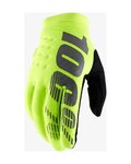 100% SPEEDLAB Cycling long-finger gloves - BRISKER - yellow