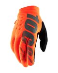 100% SPEEDLAB Cycling long-finger gloves - BRISKER - orange