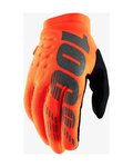 100% SPEEDLAB Cycling long-finger gloves - BRISKER JR - orange