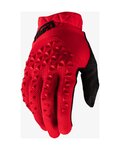 100% SPEEDLAB Cycling long-finger gloves - GEOMATIC - red