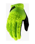 100% SPEEDLAB Cycling long-finger gloves - GEOMATIC - yellow