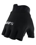 100% SPEEDLAB Cycling fingerless gloves - EXCEEDA - black