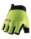 100% SPEEDLAB Cycling fingerless gloves - EXCEEDA - yellow