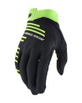 100% SPEEDLAB Cycling long-finger gloves - R-CORE - black/light green