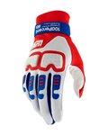 100% SPEEDLAB Cycling long-finger gloves - LANGDALE - red/white/blue