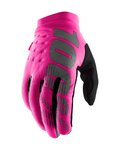 100% SPEEDLAB Cycling long-finger gloves - BRISKER - pink