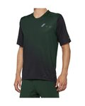 100% SPEEDLAB Cycling short sleeve jersey - CELIUM - green/black