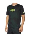100% SPEEDLAB Cycling short sleeve jersey - AIRMATIC LE - black/green