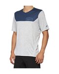 100% SPEEDLAB Cycling short sleeve jersey - AIRMATIC - grey/blue