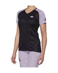 100% SPEEDLAB Cycling short sleeve jersey - AIRMATIC W - black/purple