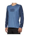 100% SPEEDLAB Cycling summer long sleeve jersey - AIRMATIC - blue