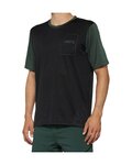 100% SPEEDLAB Cycling short sleeve jersey - RIDECAMP - black/green