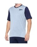100% SPEEDLAB Cycling short sleeve jersey - RIDECAMP - light blue/blue