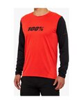 100% SPEEDLAB Cycling summer long sleeve jersey - RIDECAMP - red/black