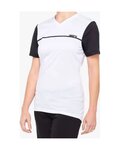100% SPEEDLAB Cycling short sleeve jersey - RIDECAMP W - white/black