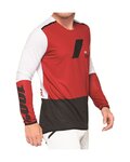 100% SPEEDLAB Cycling summer long sleeve jersey - R-CORE X - red/black