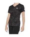 100% SPEEDLAB Cycling short sleeve jersey - AIRMATIC W - black/brown
