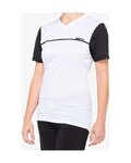 100% SPEEDLAB Cycling short sleeve jersey - RIDECAMP W - white/black