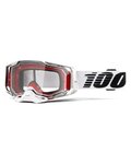 100% SPEEDLAB Cycling sunglasses - ARMEGA - white/black/red