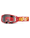 100% SPEEDLAB Cycling sunglasses - ARMEGA - red/yellow