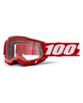 100% SPEEDLAB Cycling sunglasses - ACCURI 2 - red/white
